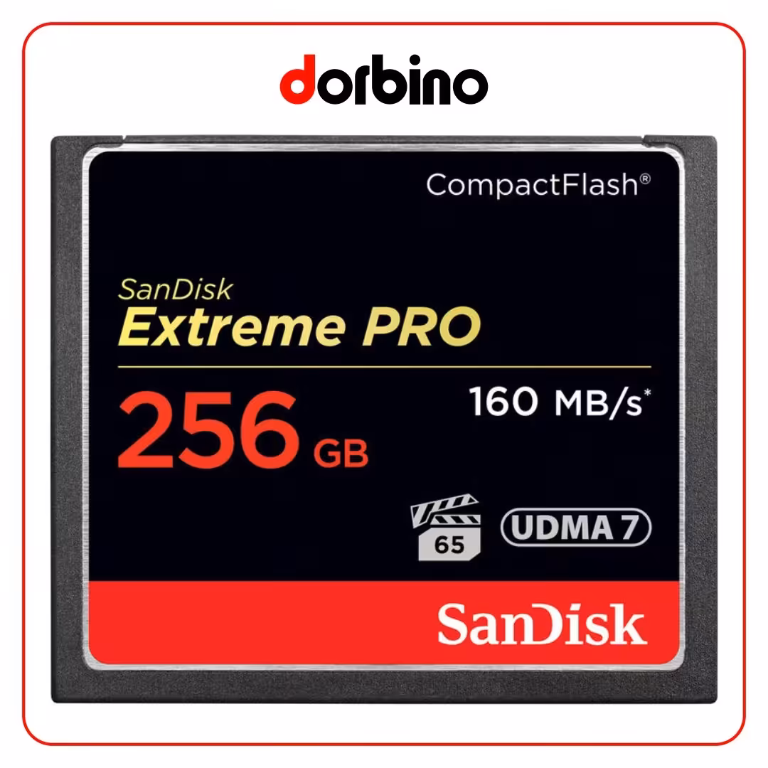 کارت حافظه SanDisk 256GB Extreme Pro CF 1067X - فروشگاه دوربین دوربینو