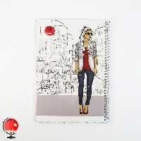 دفتر مشق 50 برگ سیمی مجلد طرح فشن آپادانا