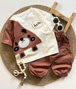 ست لباس راحتی دخترانه و پسرانه ستhello