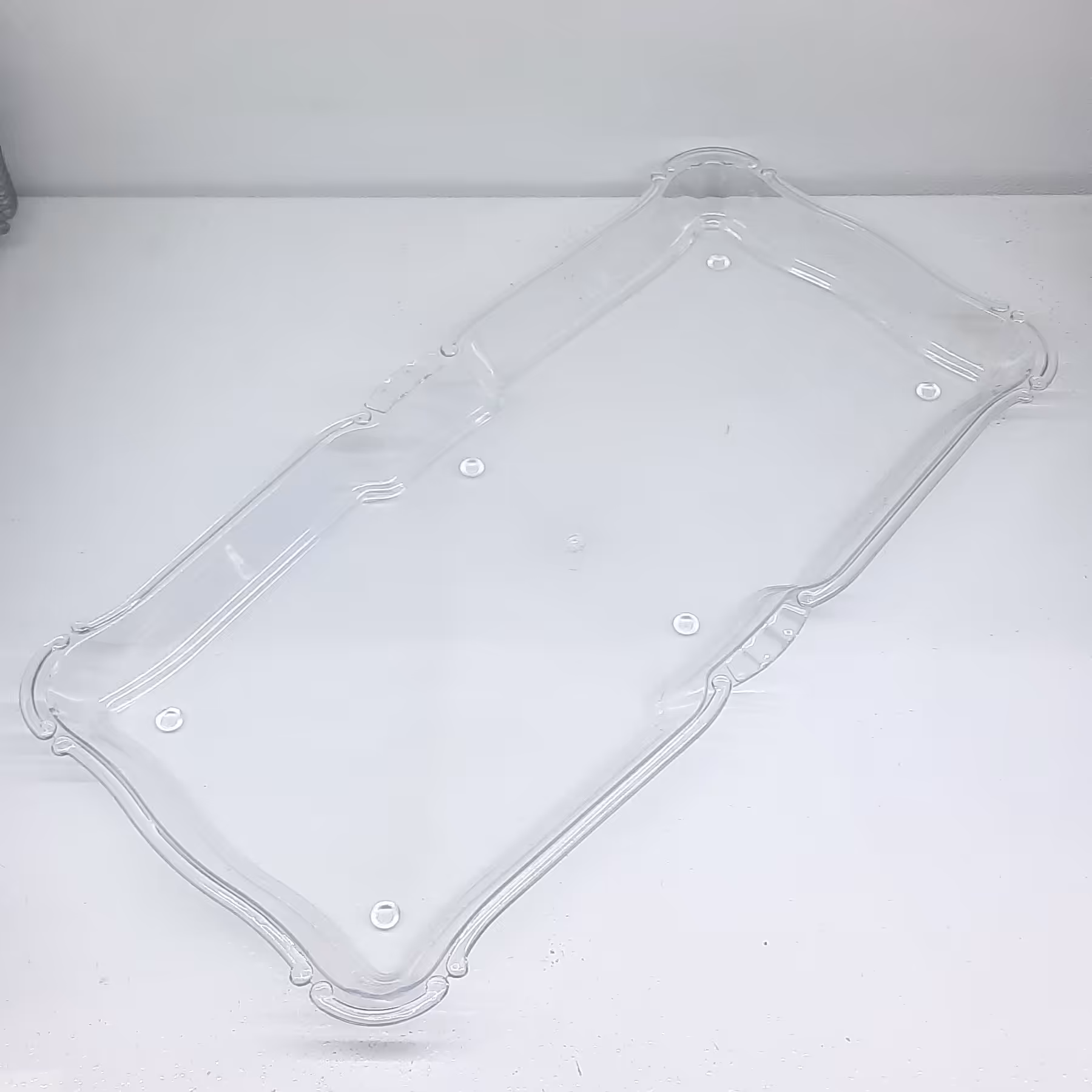 سینی مستطیل رولت مدرن سایز 10در25سانت کریستالی