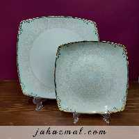 سرویس چینی پردیس طرح سیلک 105 پارچه کد 450