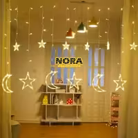 ریسه ماه و ستاره آفتابی برقی