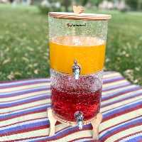 کلمن 2طبقه شیشه ترک برند پاشاسازه 