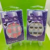 ناخن مصنوعی24عددی طرح لاک ژل طرح دار ماردین آرت