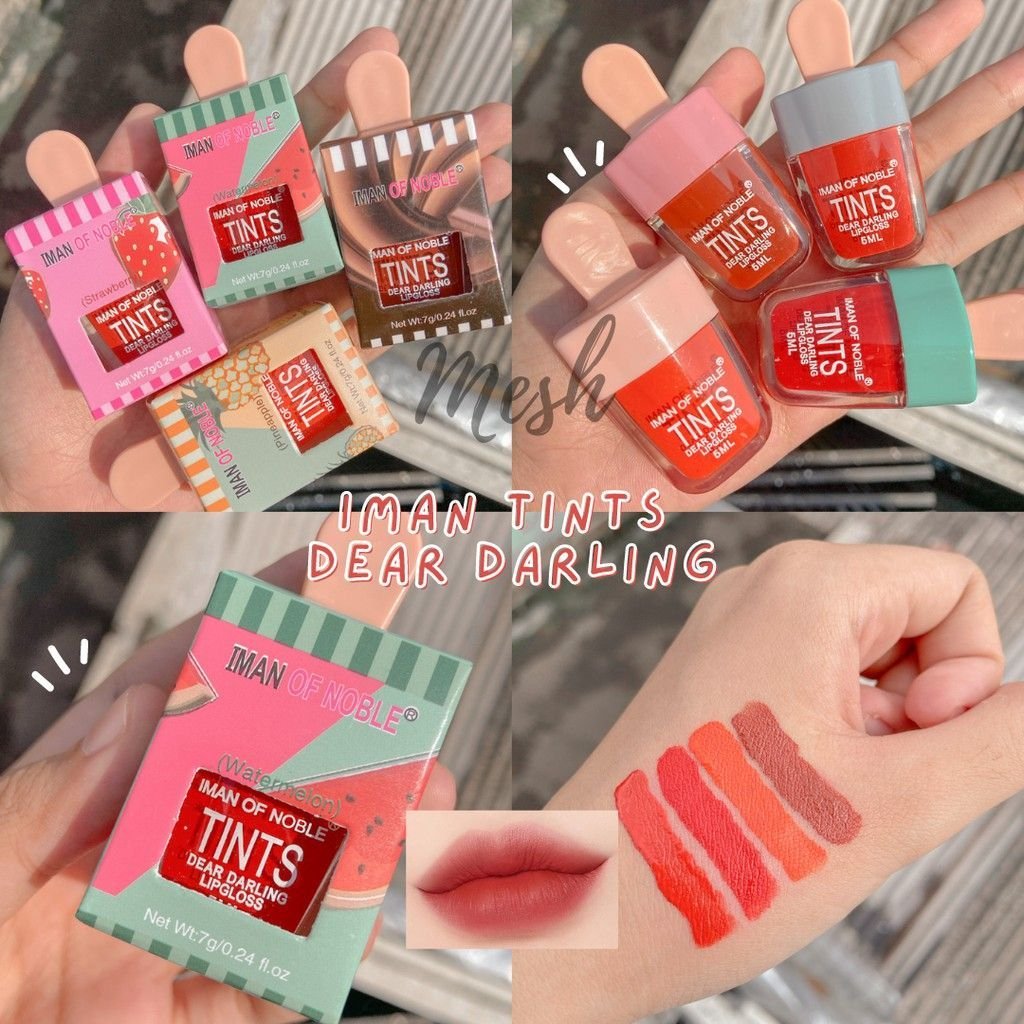 پک 4 عددی رژ لب مایع طرح بستنی