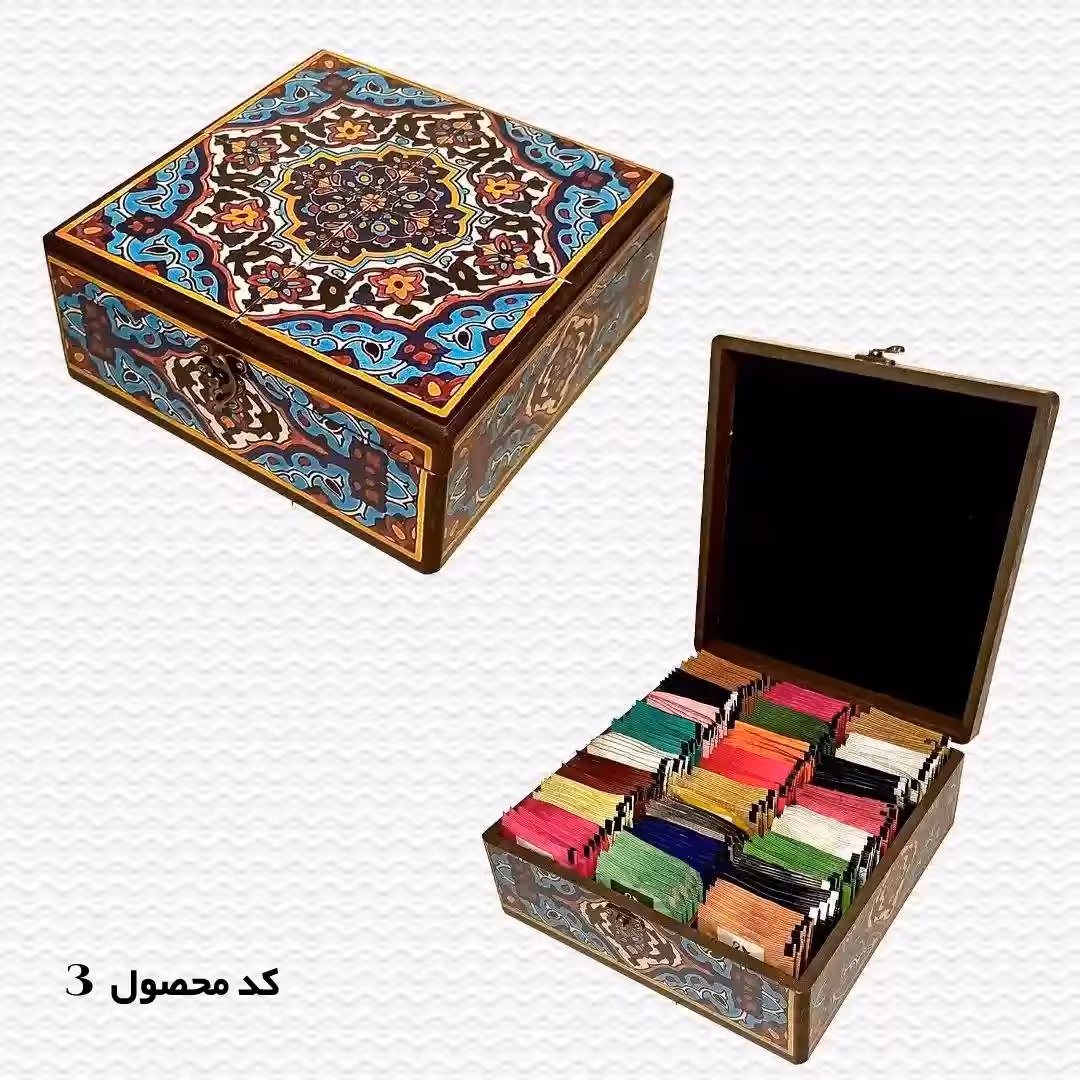 جعبه چوبی سنتی متوسط (12 خانه)

