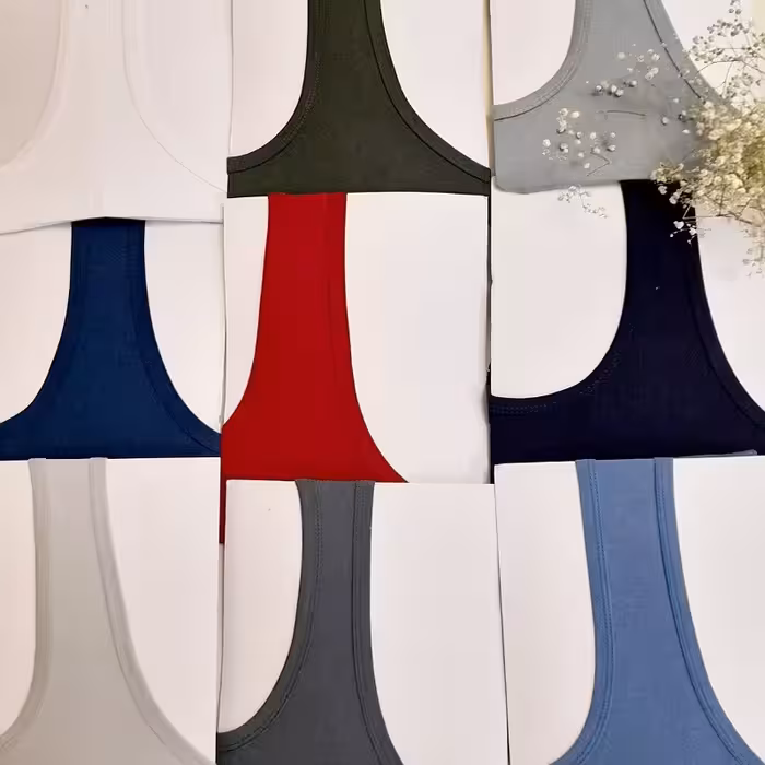 رکابی مردانه  نخ پنبه سایز xl  و2xl در 7 رنگ جذاب 