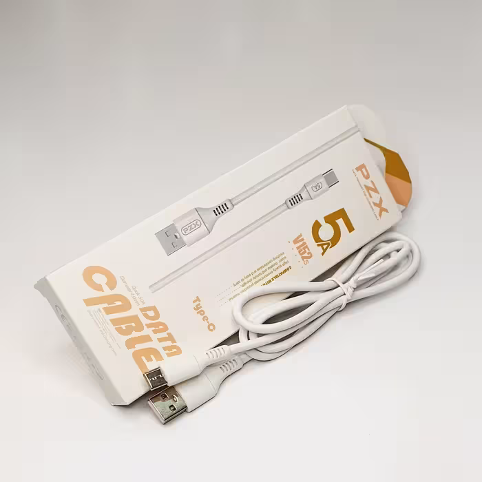 کابل شارژ fast و انتقال دیتا برند PZX مدل V 152s  طول 1 متر 5 آمپر بدنه pvc