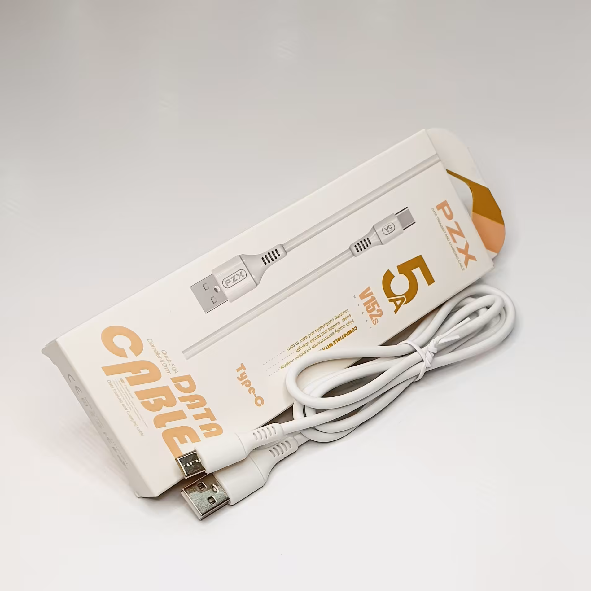 کابل شارژ fast و انتقال دیتا برند PZX مدل V 152s  طول 1 متر 5 آمپر بدنه pvc