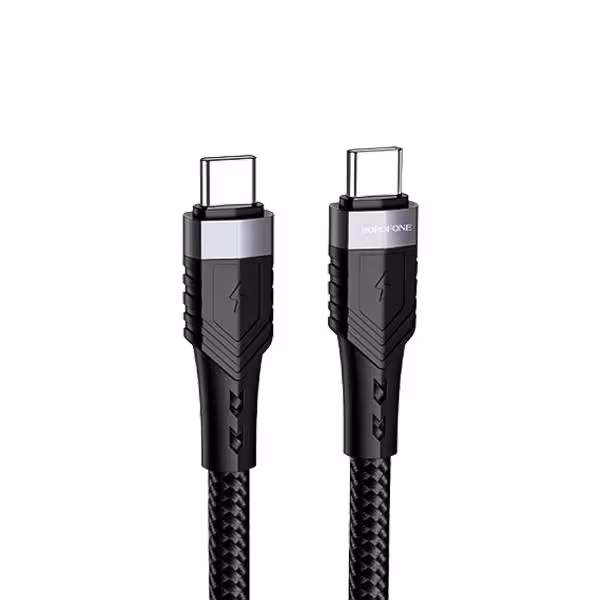 کابل دو سر تایپ سی 60W بروفون مدل BU35 طول 1.2 متر