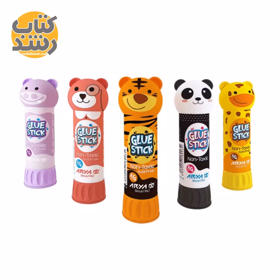 چسب ماتیکی فانتزی آریا 8 گرم طرح حیوانات