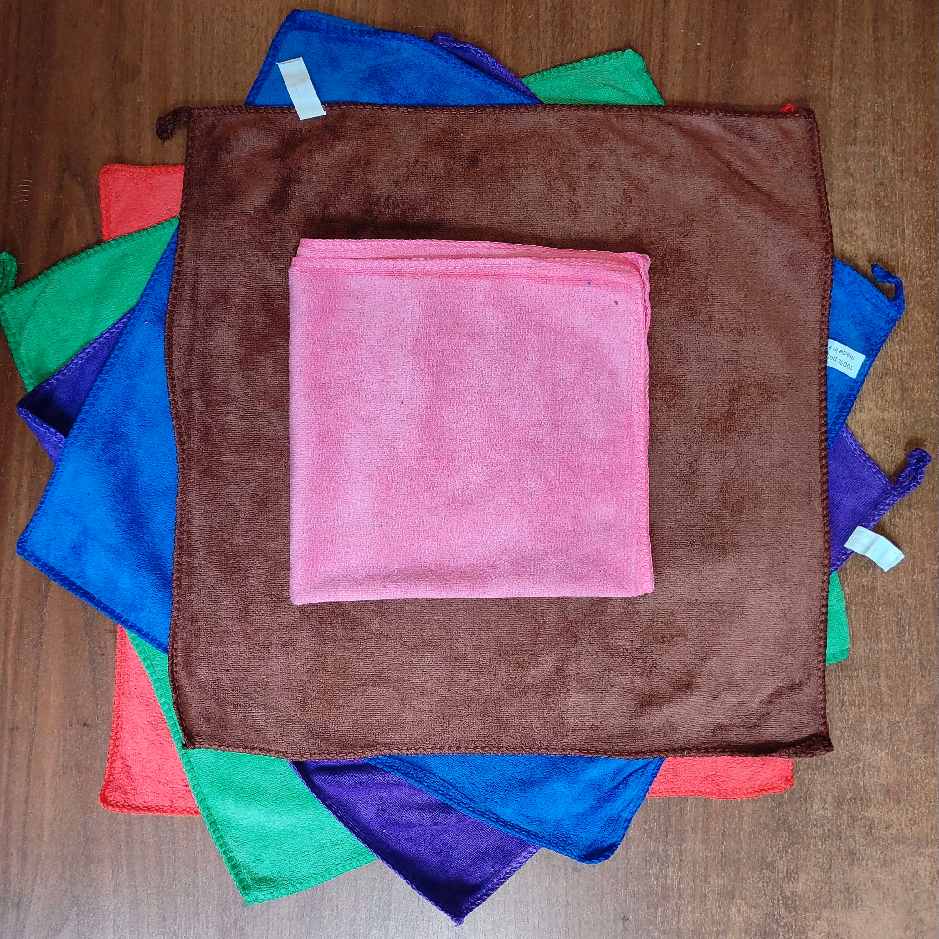 دستمال نظافت میکرو فایبر مدل 01 بسته 6 عددی