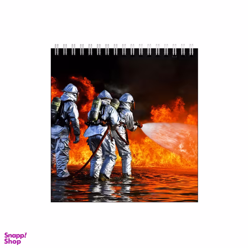 دفتر طراحی ۶۰ برگ مدل آتش نشان کد 3462476