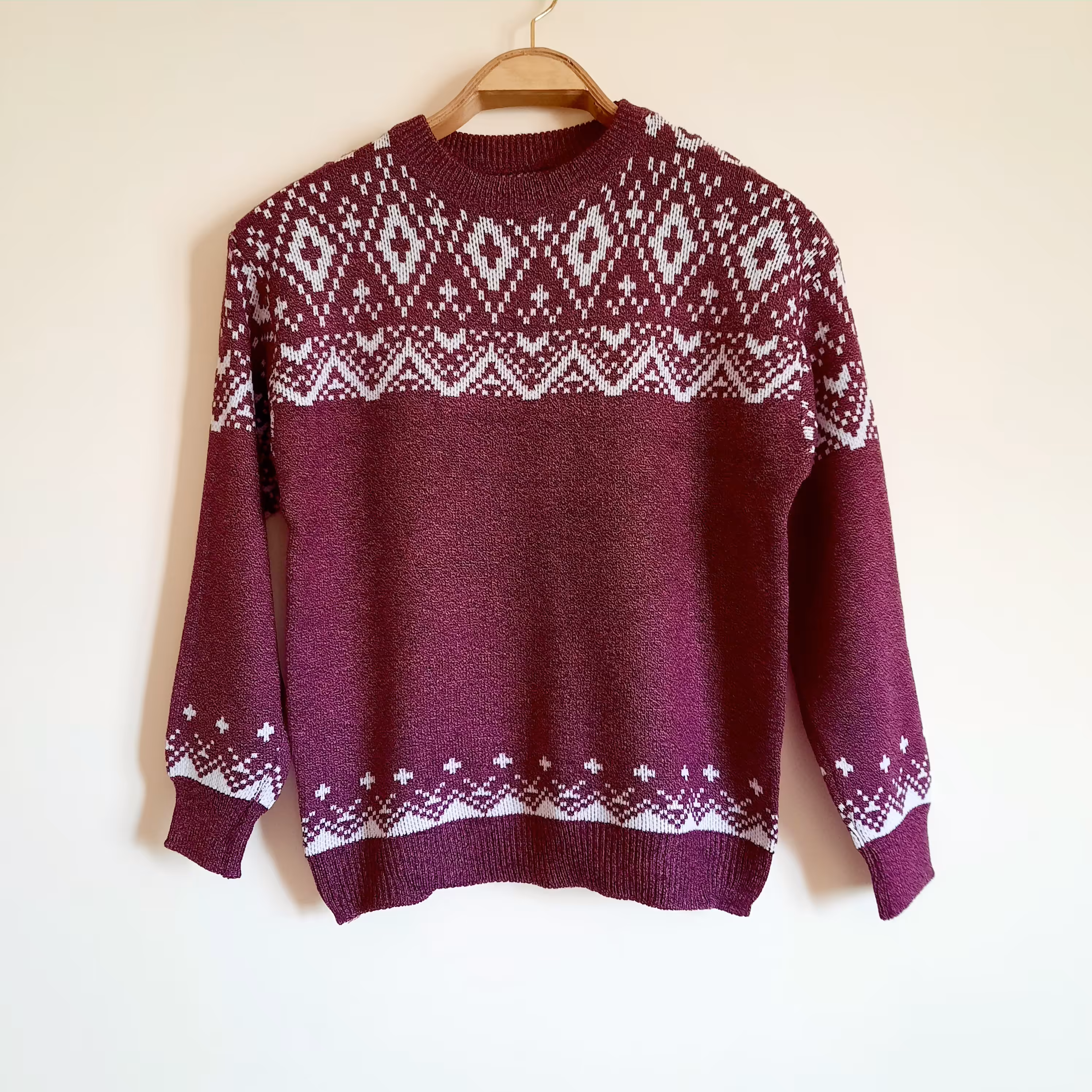 بلوز بافت بالاتنه طرح دار 