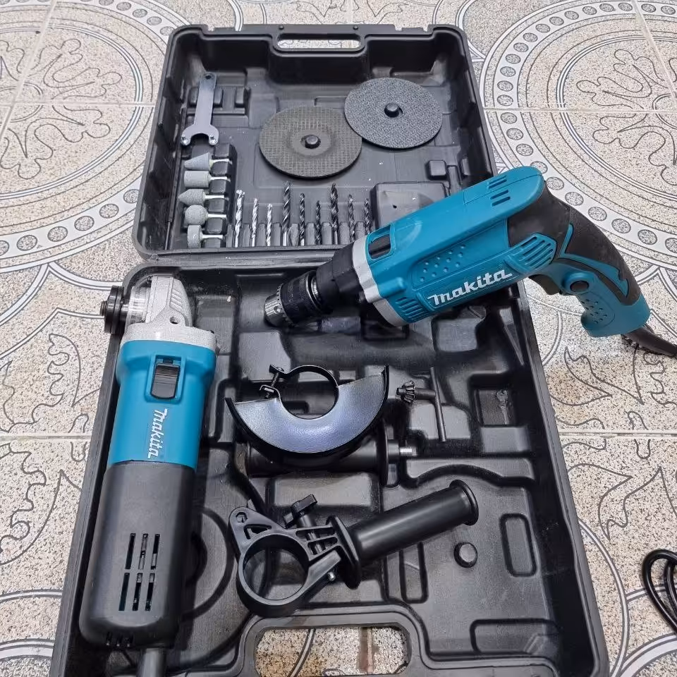 ست دریل13ماکیتا و مینی فرز ماکیتا 
