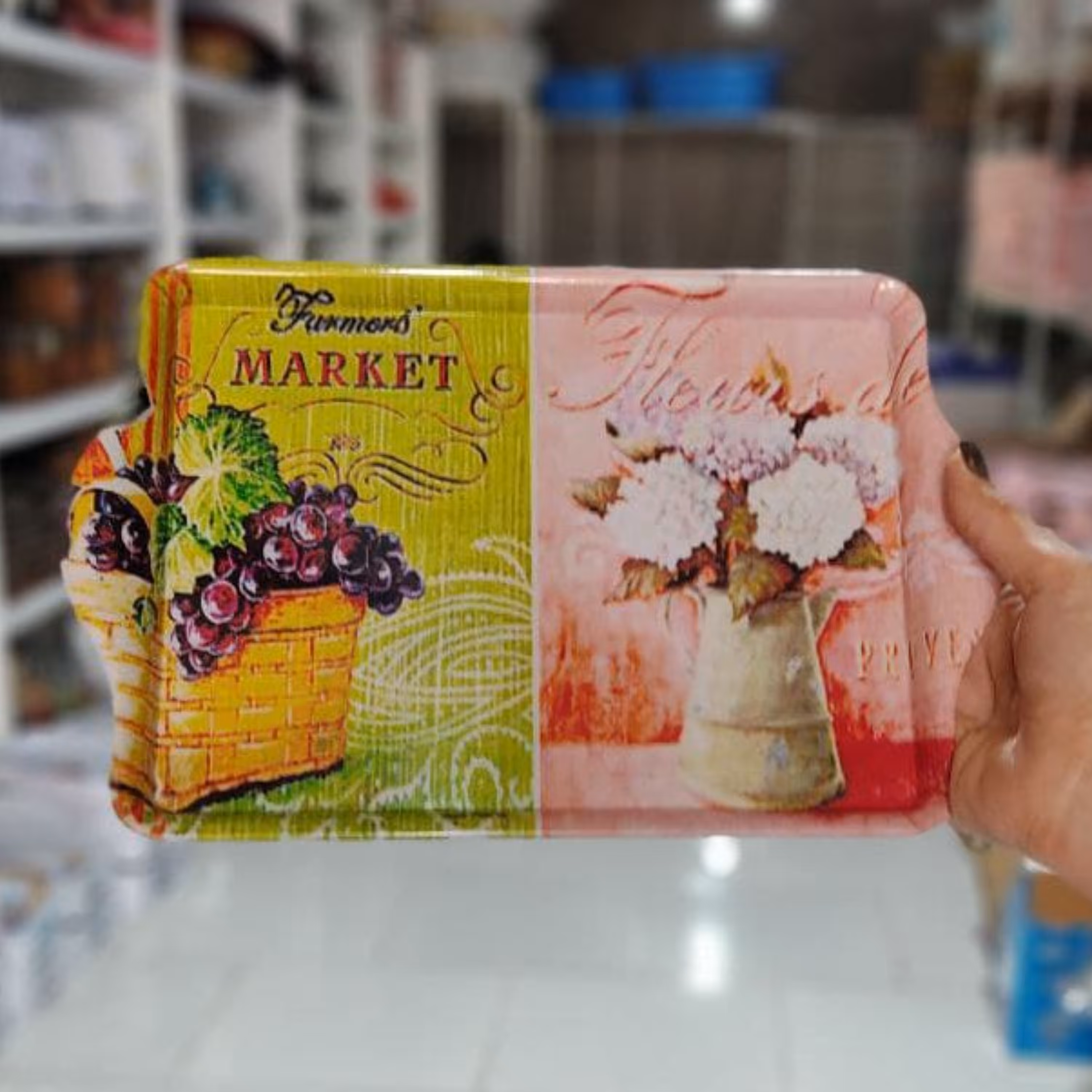 سینی دسته دار 1000جنس ملامین استاندارد محصول برندمعتبر مهروز پذیرایی