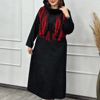 پیراهن مهمانی زنانه مخمل مدل ست سه تیکه سارافون مخمل کبریتی کت و کمربند تافته مهلا