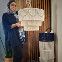 لوستر چند طبقه مکرومه