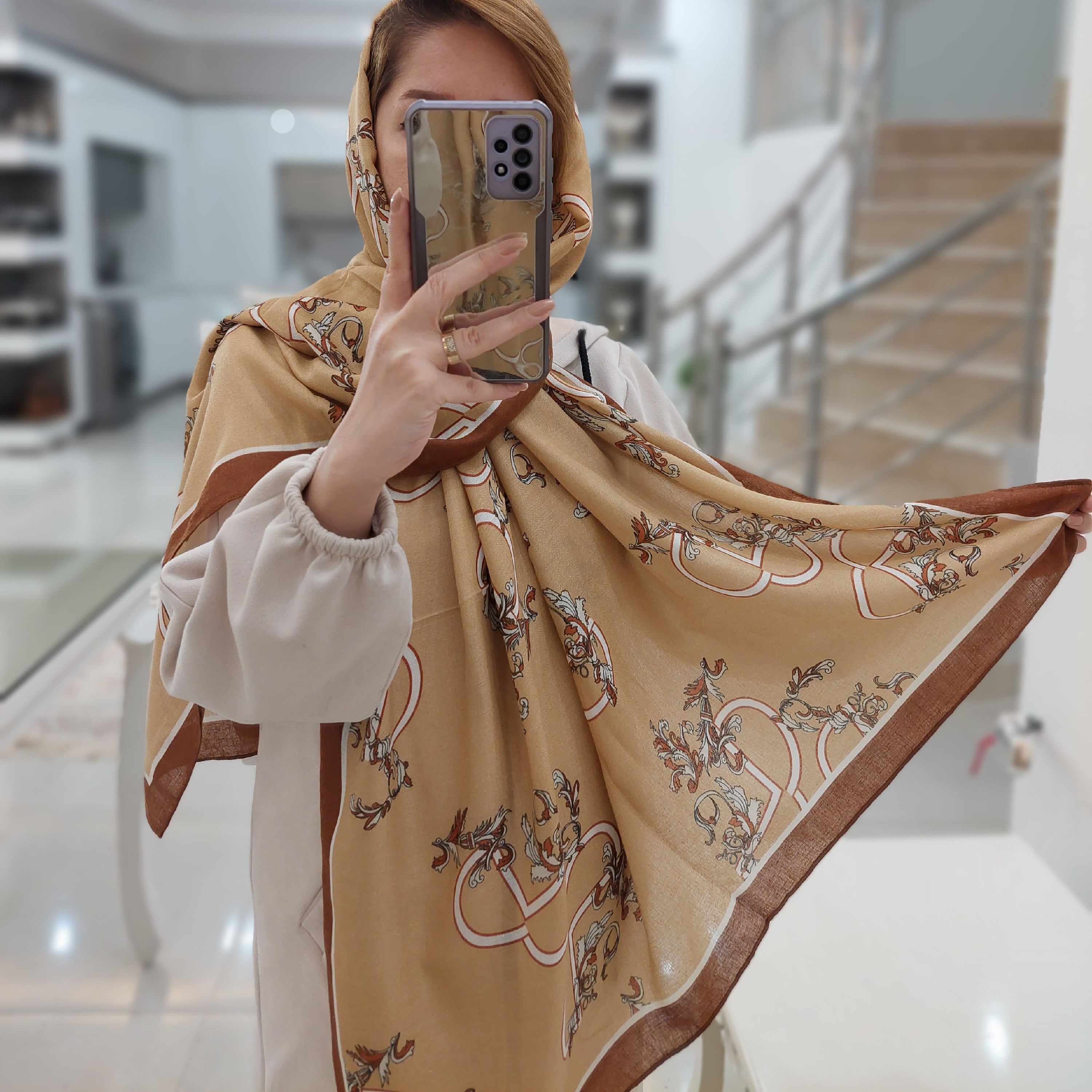 شال نخ پنبه وارداتی کیفیت تضمینی ارسال رایگان