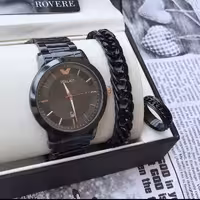 ست لوکس ساعت مردانه تایوانی ضد آب 