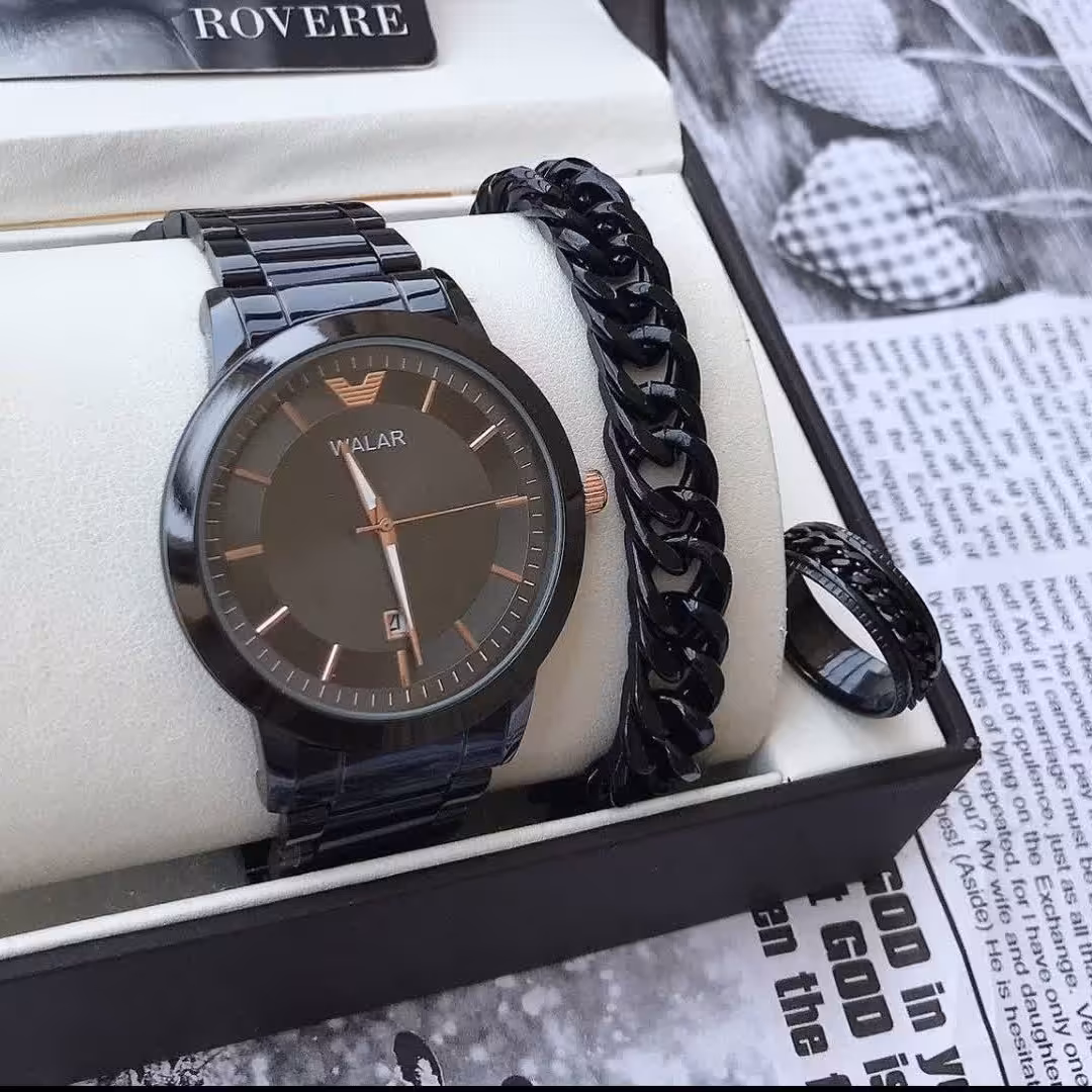 ست لوکس ساعت مردانه تایوانی ضد آب 