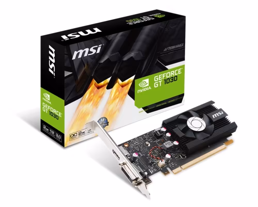 کارت گرافیک ام اس آی GT 1030 2G LP OCV1