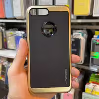 کاور Motomo رنگ طلایی طرح چرم مناسب برای گوشی موبایل اپل iPhone 7plus /8plus
