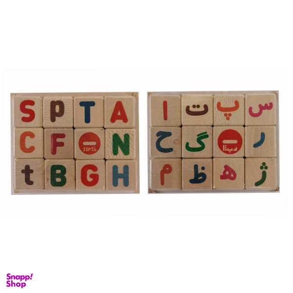 بازی آموزشی مدل حروف و اعداد فارسی و انگلیسی کد 6900887 مجموعه 24 عددی
