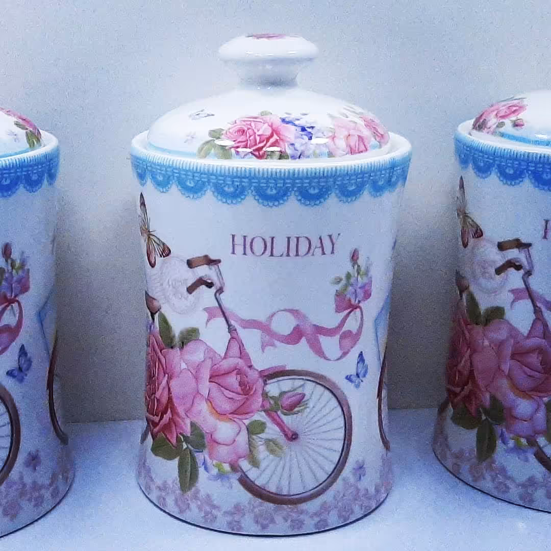 پاسماوری چینی بن چاینا 7پارچه دارای طرحی بسیارزیبا وکمیاب