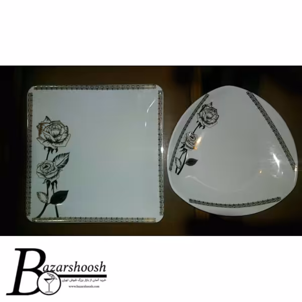 سرویس چینی غذاخوری 88پارچه تقدیس طرح رز 12نفره پرنسس