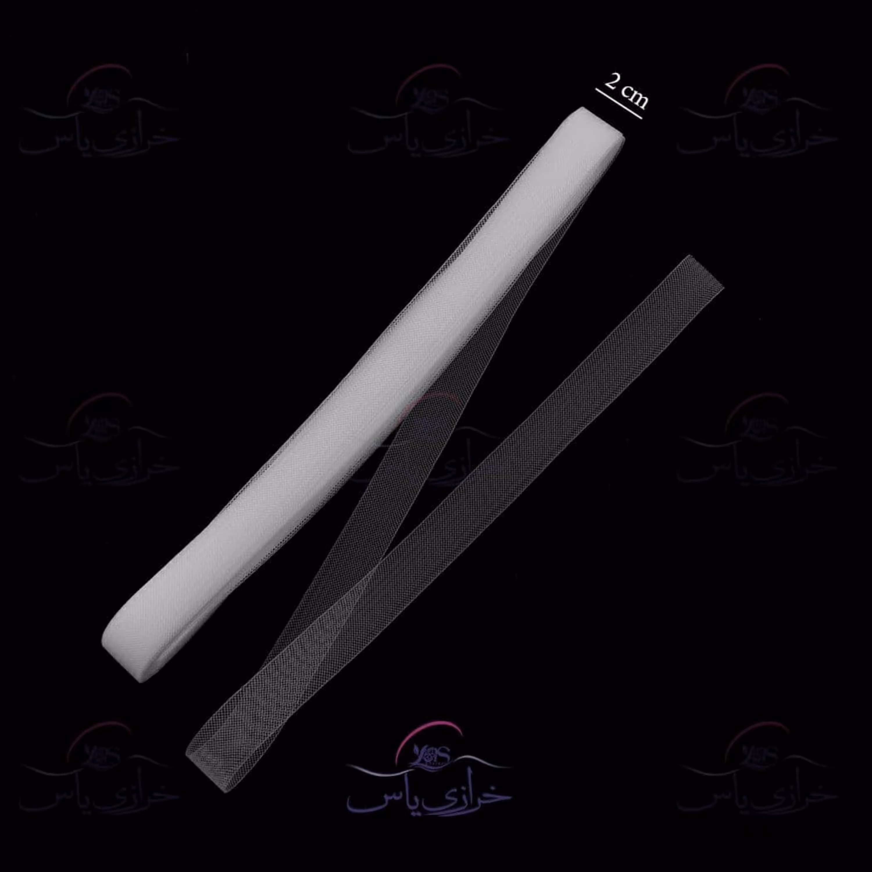 تور دبی یا نوار گرند عرض 2 سانت سفید