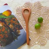 کفگیر چوبی دستساز بارلی مناسب جهیزیه عروس 25 سانتی چوب راش کد bar0065