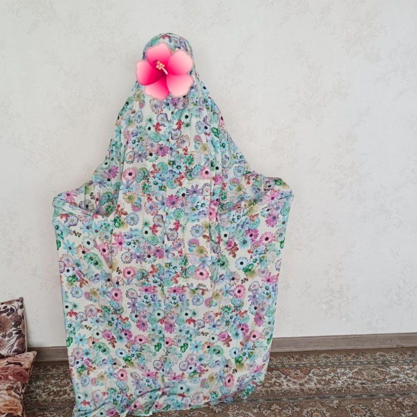 چادر نماز کیسه ای نخی کودری قد 190