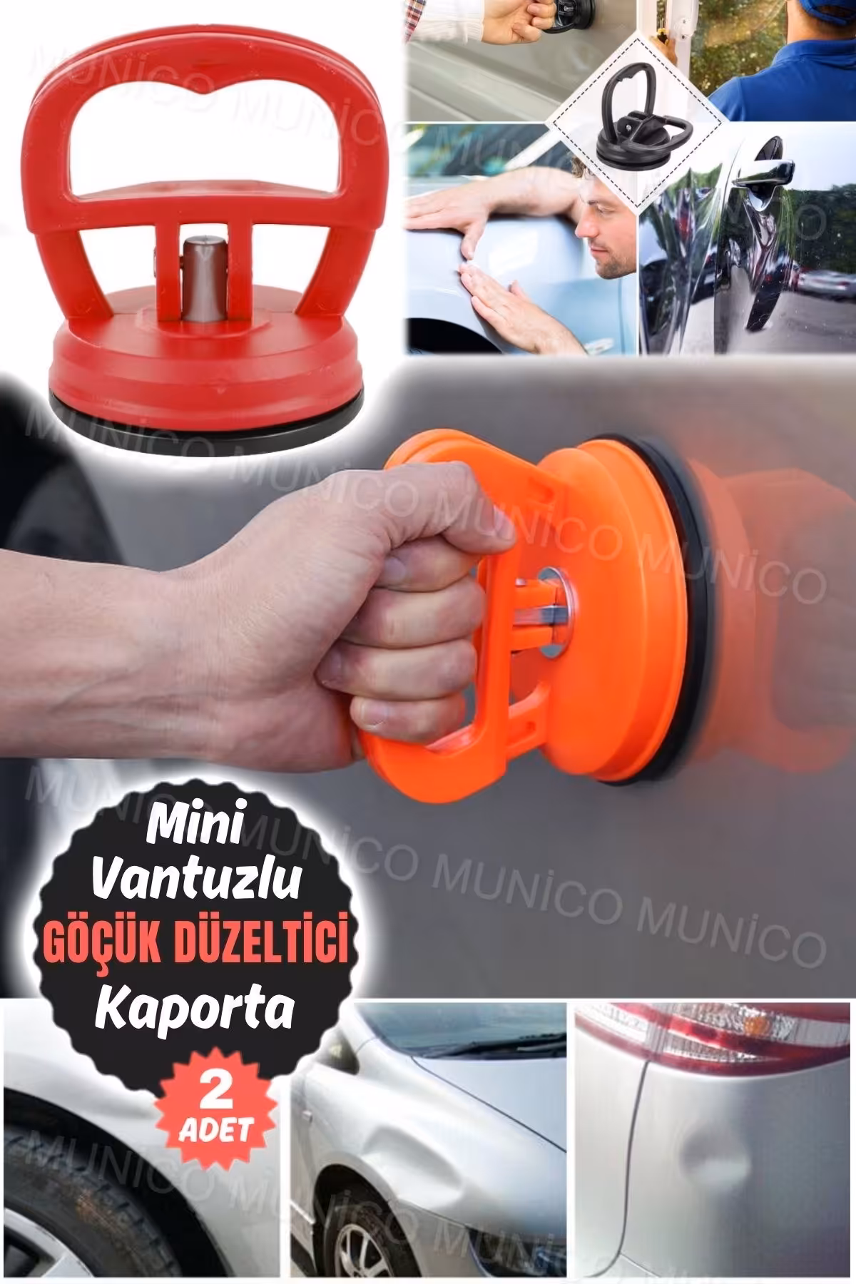 ست لوازم جانبی خودرو 2 CAR RENIX REMOVER مینی ابزار تعمیر دندانپزشک Genel Markalar