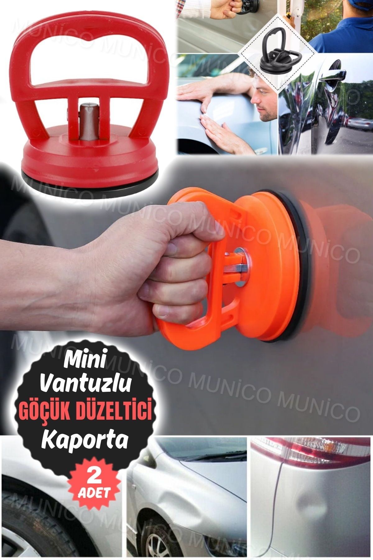 ست لوازم جانبی خودرو 2 CAR RENIX REMOVER مینی ابزار تعمیر دندانپزشک Genel Markalar