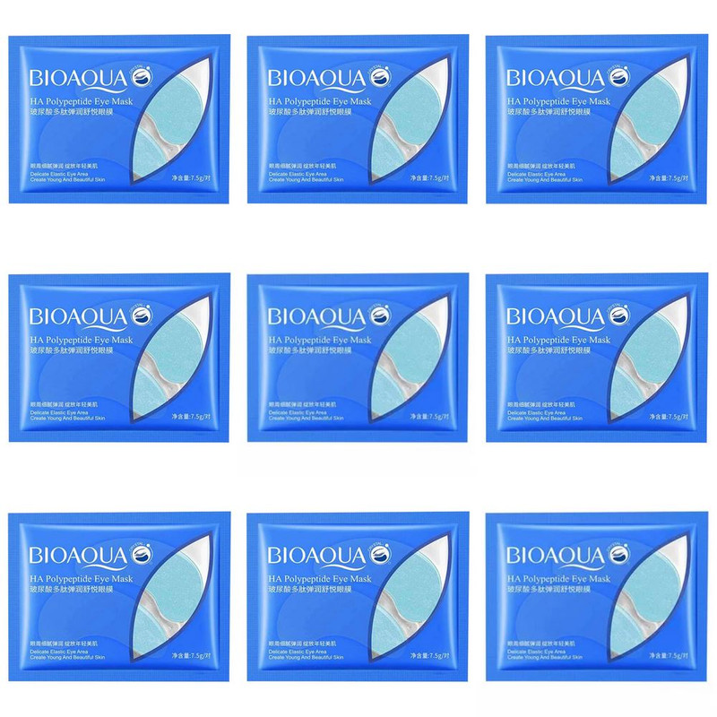 ماسک زیر چشم بایو آکوا مدل HA Polypeptide وزن 7.5 گرم بسته 9 عددی