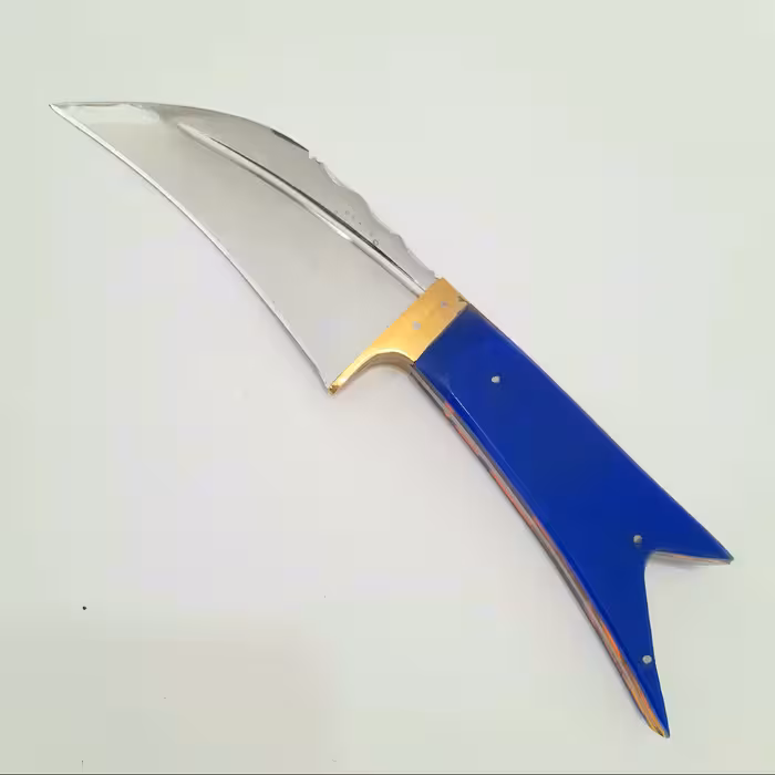 چاقوزنجان چاقوی زنجان چاقوی پوست کنی و پاک کردن مرغ و ماهی جنس فولادی طول کل چاقو 24 سانت  ضخامت تیغه 4 میل فولاد فنر 