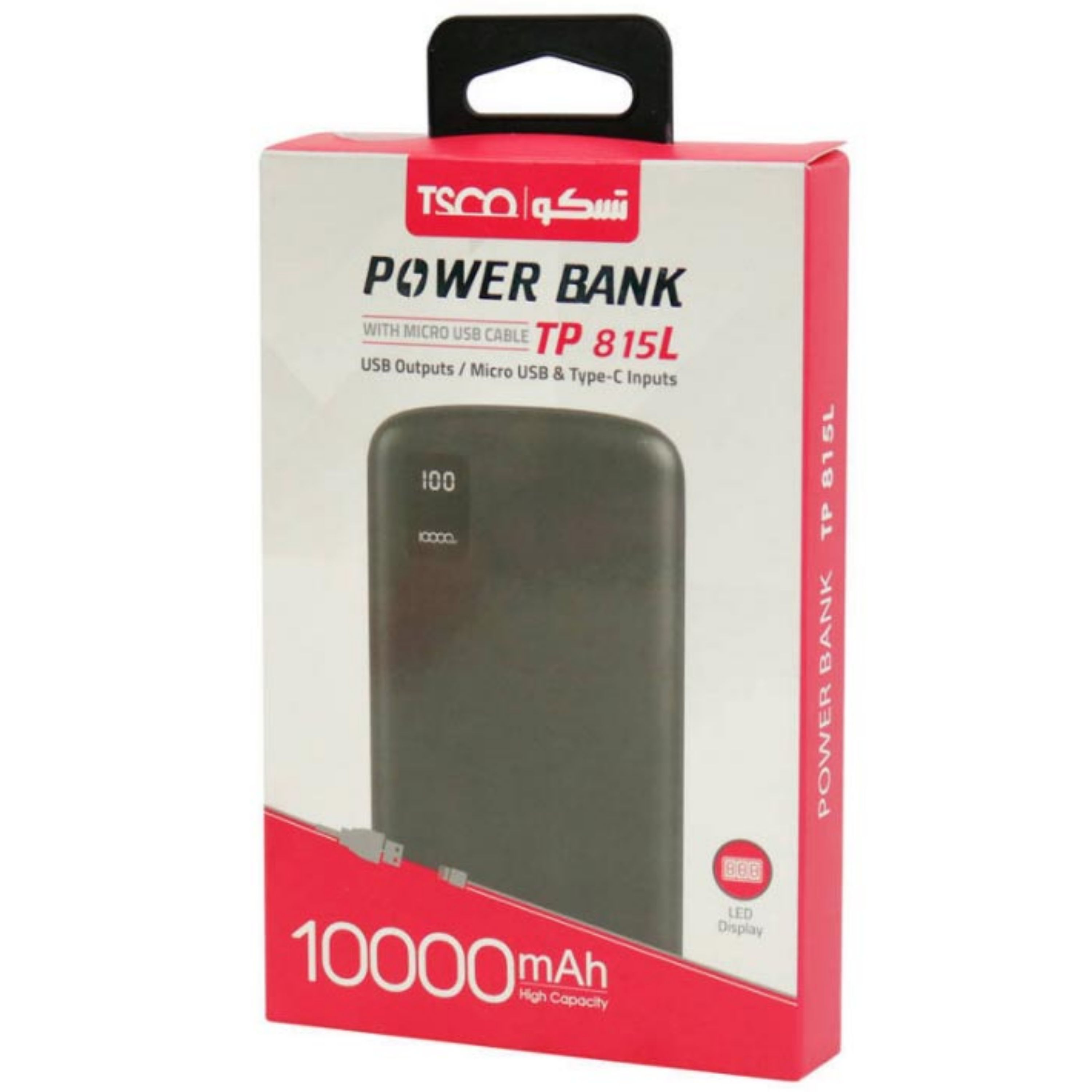 پاور بانک 10000 میلی آمپر TSCO TP 815L 10.5W 