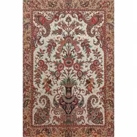 ترمه تابلوئی ابریشم کد TRTAB18 نقره ای نفیس لایی چسب دار بدون آستر مخصوص قاب