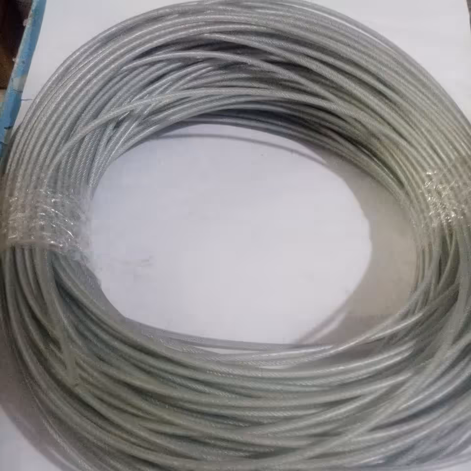 سیم بکسل سایز 6 روکشدار بی رنگ ( یک متری )