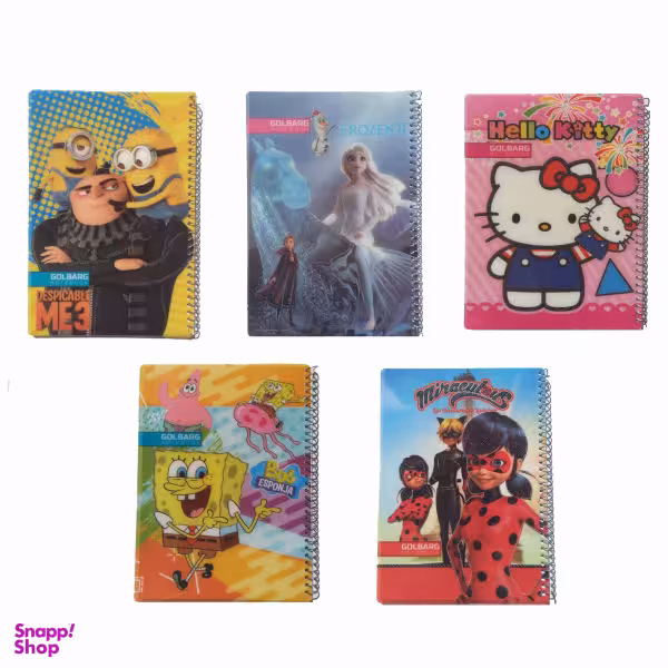 دفتر 50 برگ گلبرگ طرح فانتزی کد 0013 مجموعه 5 عددی