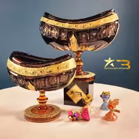  کریستال نیویورک بادمجانی عسلی طلاکوب