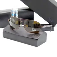 عینک آفتابی مردانه پرسول Persol شیشه سنگ UV400 دسته فنری