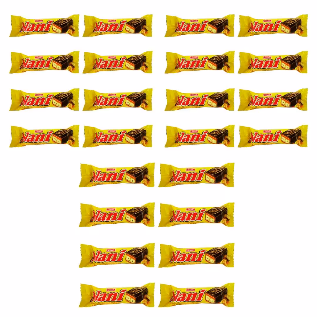 شکلات مغز دار نانی فندوقی شیرین عسل -40 گرم بسته 24 عددی