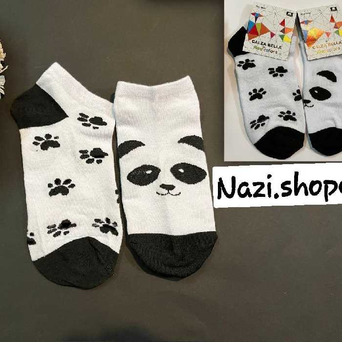 جوراب مچی اسپرت  طرح پاندا تا به تا(لنگه به لنگه)  یه کار شیک که میتونید با عزیزای دختر یا پسرتون ست کنید 