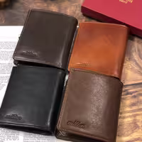 کیفپول مردانه چرم طبیعی میلیون با ضمانت و کیفیت بینظیر با 11 جای کارت و مدارک 