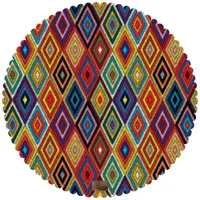  رومیزی مخمل طرح لوزی سایز 90 در 95 مدل T2-547 شرکت رنس