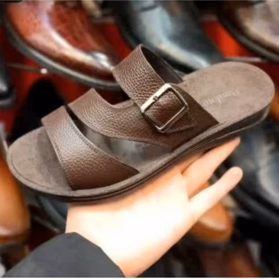 صندل چرم طبیعی طبی کار تبریز  مدل پانیک 