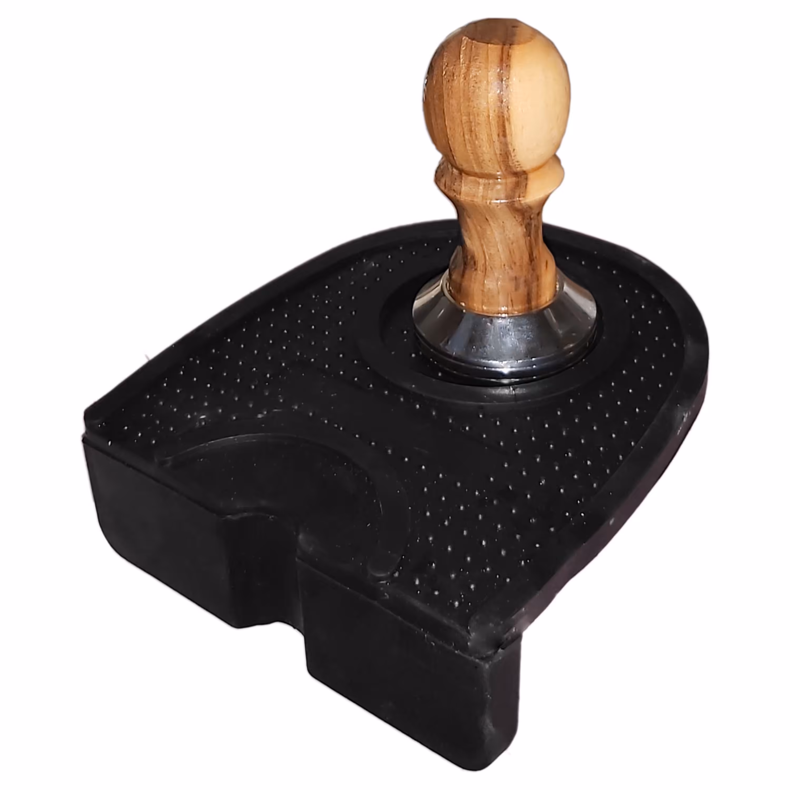 تمپر استیل دسته چوبی و مت تمپر سیلیکونی مدل Dejavo51 