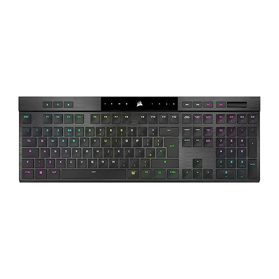 کیبورد بی سیم گیمینگ مکانیکال کورسیر مدل K100 AIR RGB